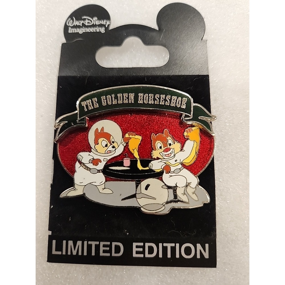 Disney Pin Chip Dale WDI Dining Redd Rocketts Pizza Port Cast LE 300 00072 ERROR